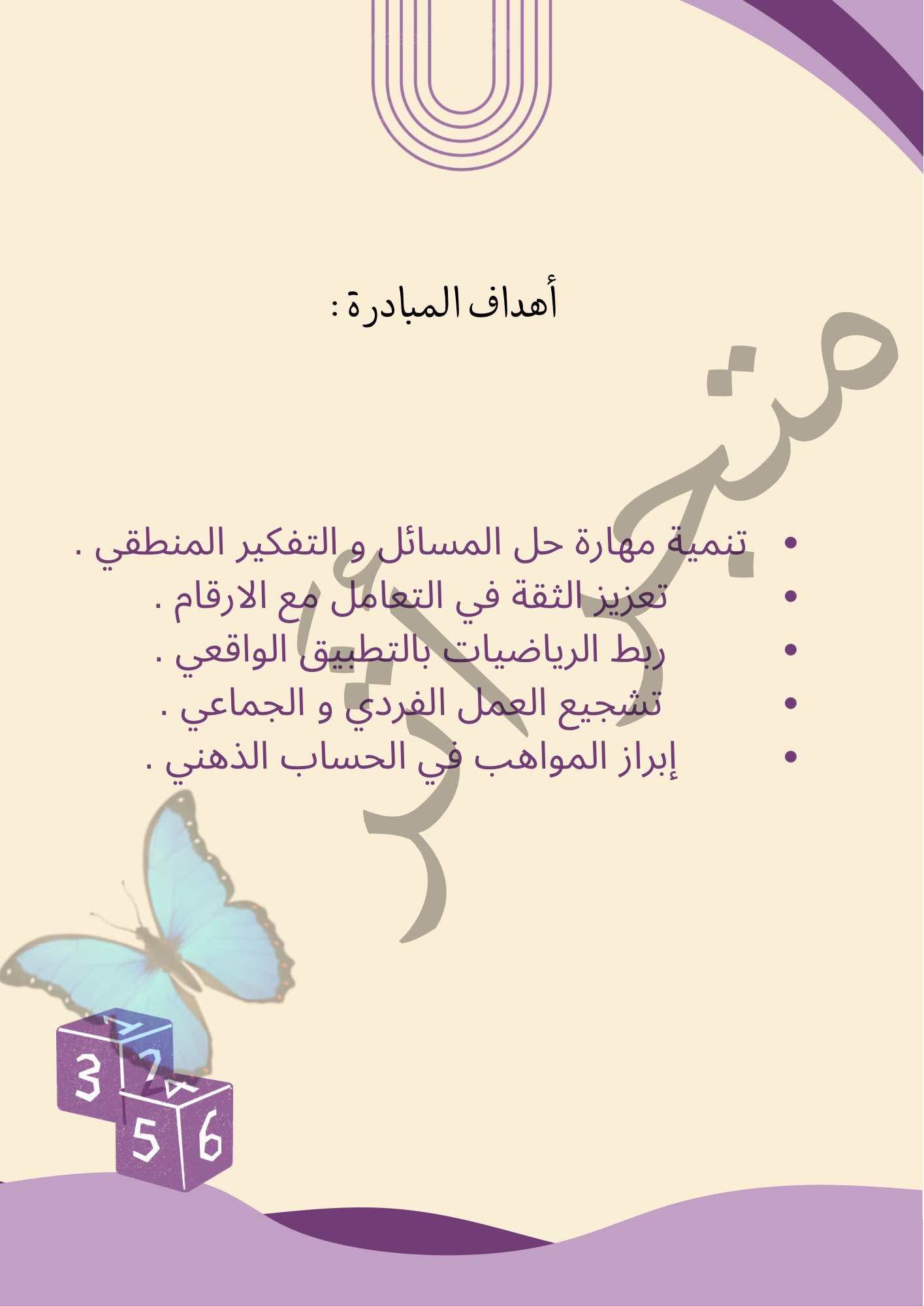 ملف Power point “ مبادرة عقلي يحسب المرحلة الابتدائية 